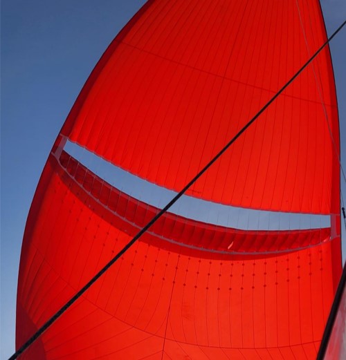 Flying our 255m2 sail
